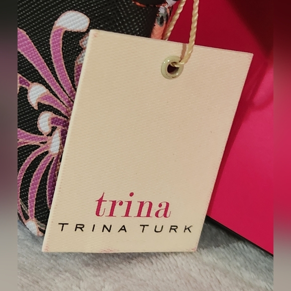 Trina Turk Saffiano Leather Wristlet NWT - Picture 8 of 8